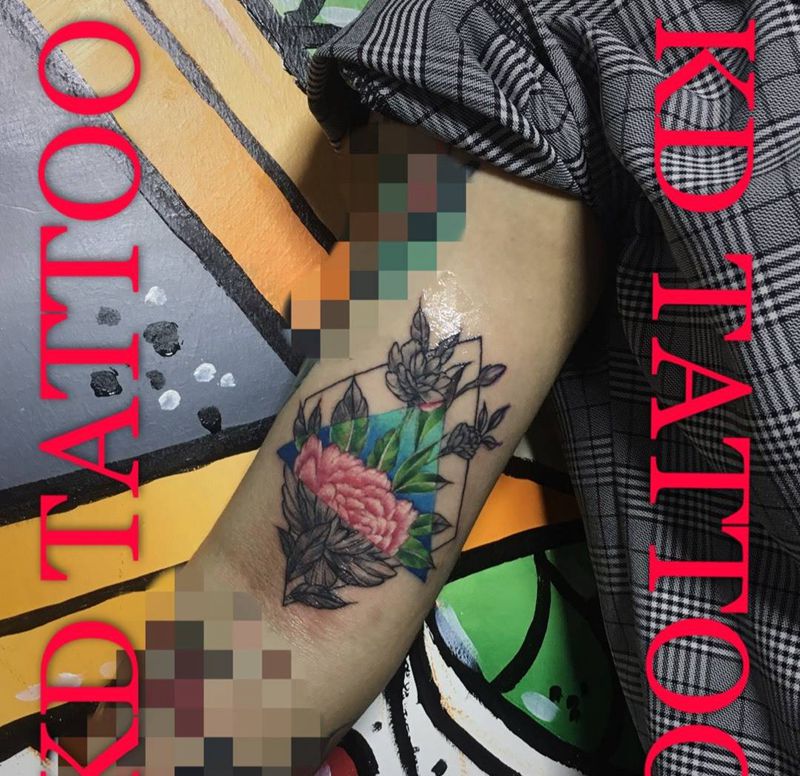 今天图 有点肿纹身图片_成品手臂欧美清新植物新欧美纹身图案