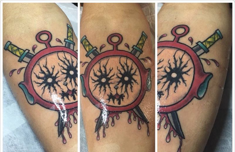 天线宝宝纹身图片_成品欧美暗黑天线宝宝纹身图案