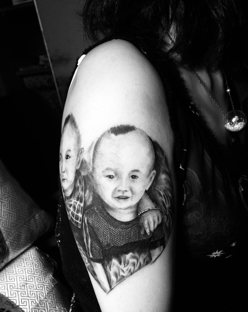 肖像作品纹身图片