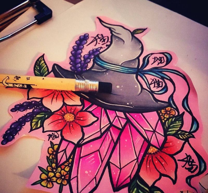 Old school纹身图片_手稿插画欧美清新纹身图案