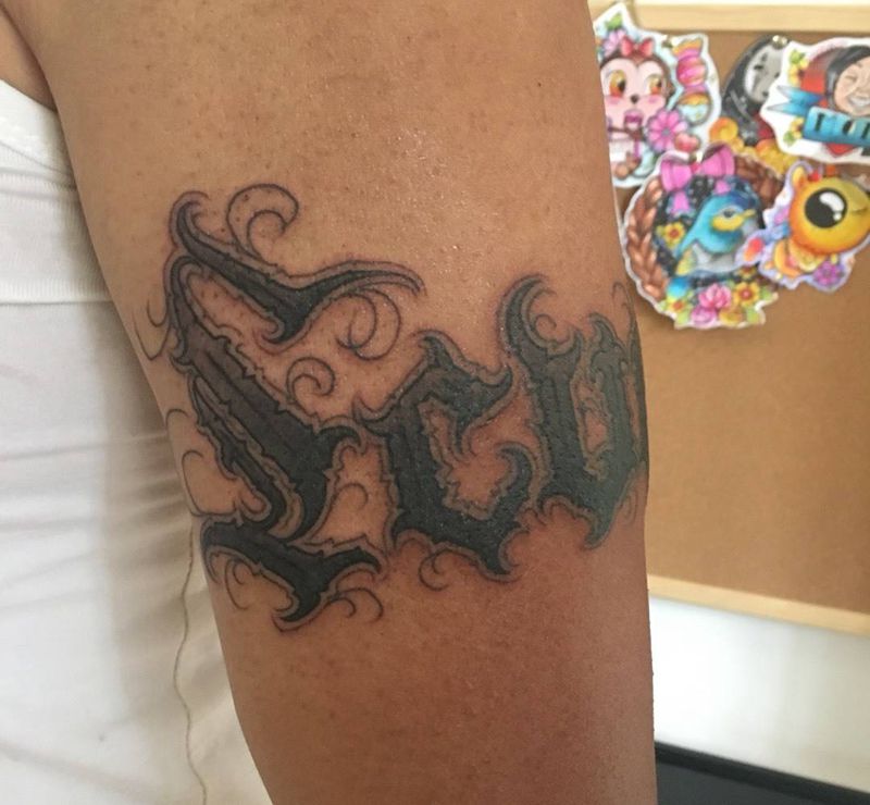 完成 高清纹身图片_手稿插画欧美字符原创成品纹身图案