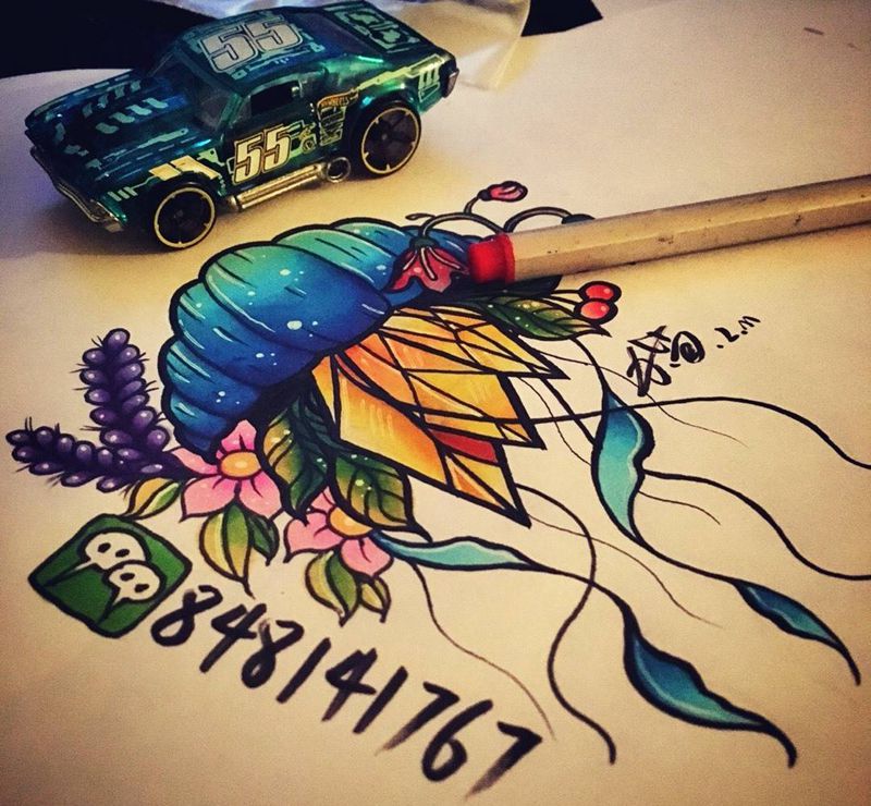 Old school纹身图片_手稿插画欧美纹身图案