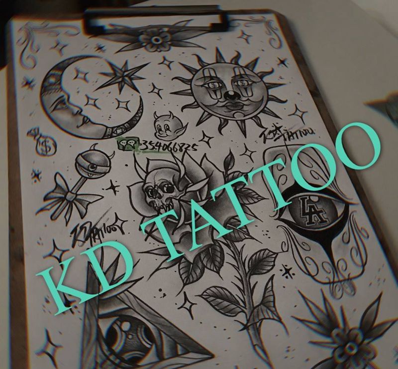 Old school纹身图片_Old School纹身图案