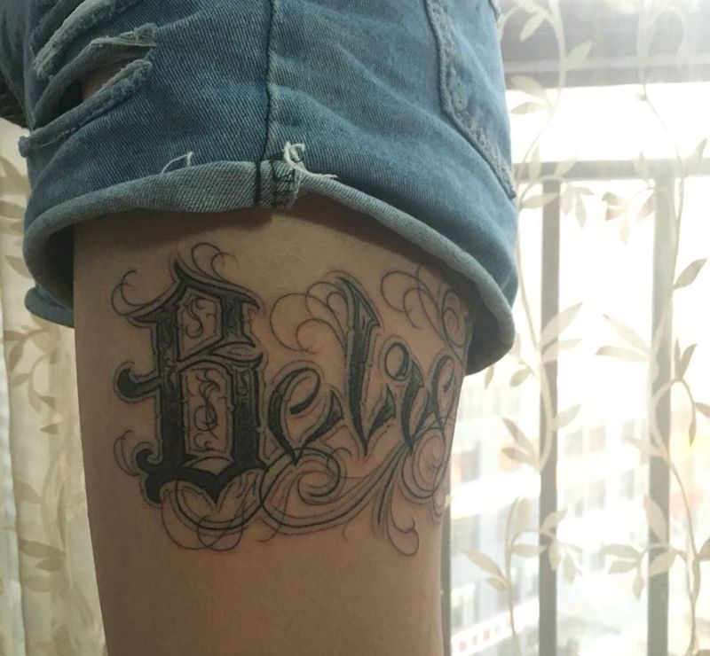 奇卡诺设计制作纹身图片_成品手稿欧美字符原创纹身图案