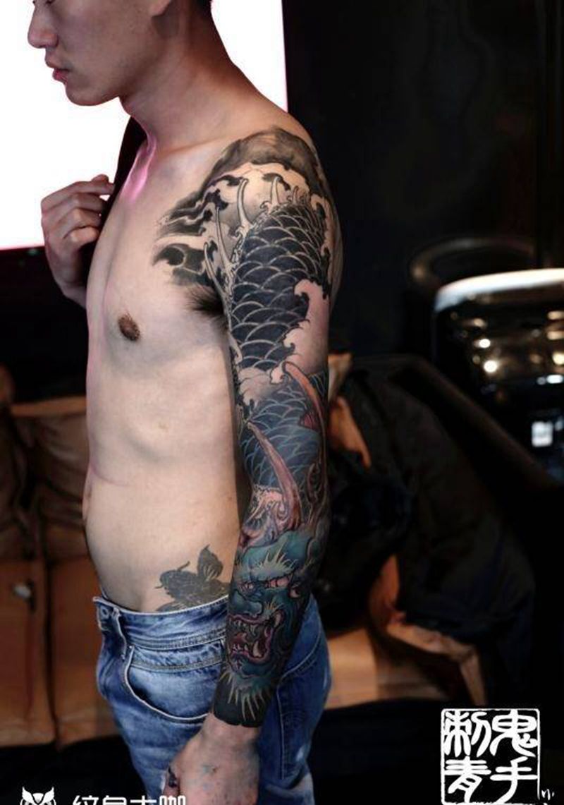 鬼手纹身纹身图片