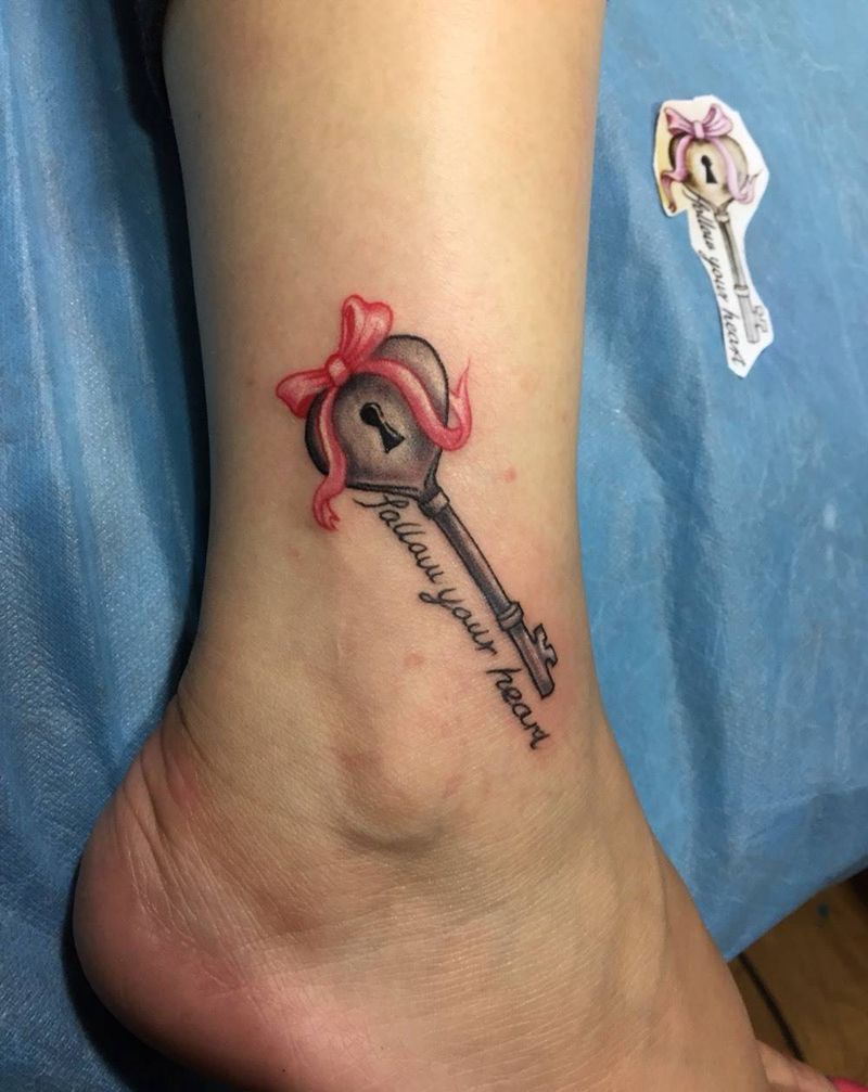 钥匙纹身图片