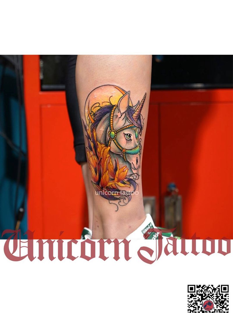 独角兽纹身图片