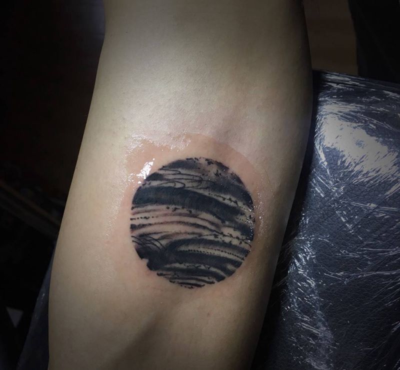 今天小图纹身图片_成品手臂清新欧美纹身图案