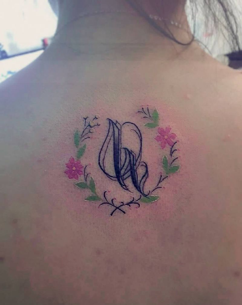 奇卡诺 H纹身图片_成品欧美字符纹身图案