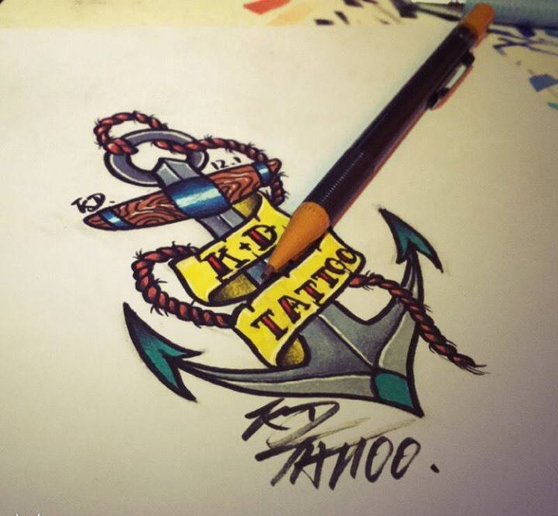 Old school ⚓️纹身图片_手稿插画欧美纹身图案