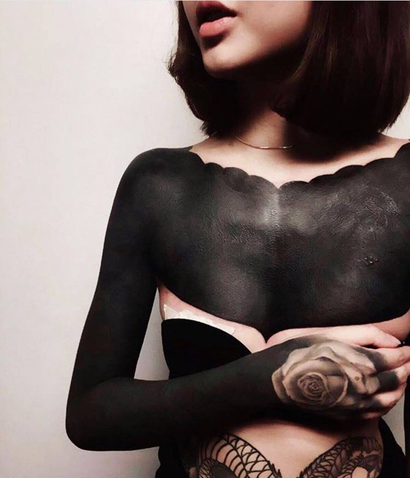 完美无瑕疵遮盖纹身图片_成品纹身图案