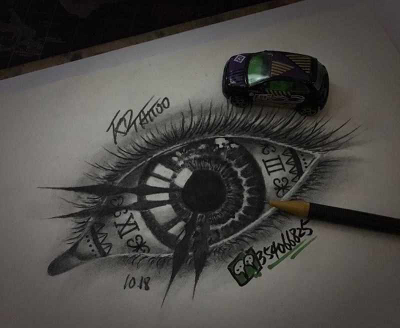 稿子纹身图片_欧美写实纹身图案