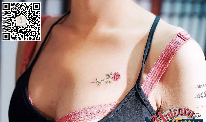 mini玫瑰纹身图片