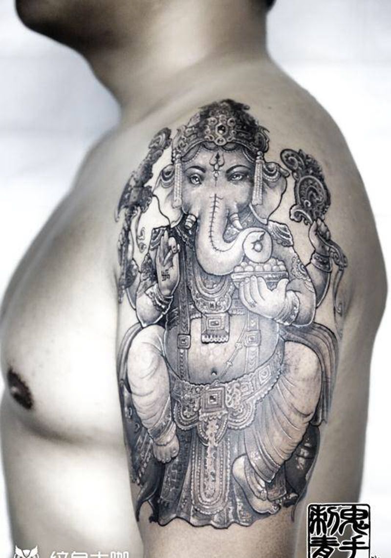 鬼手纹身纹身图片_云南昆明纹身图案