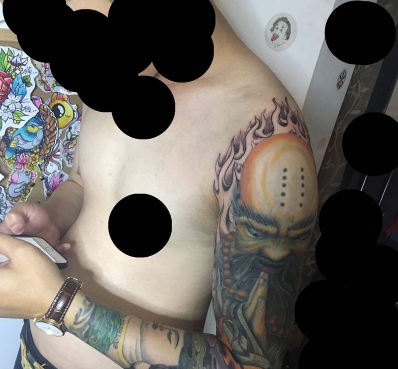 添加火焰纹身图片_成品传统纹身图案