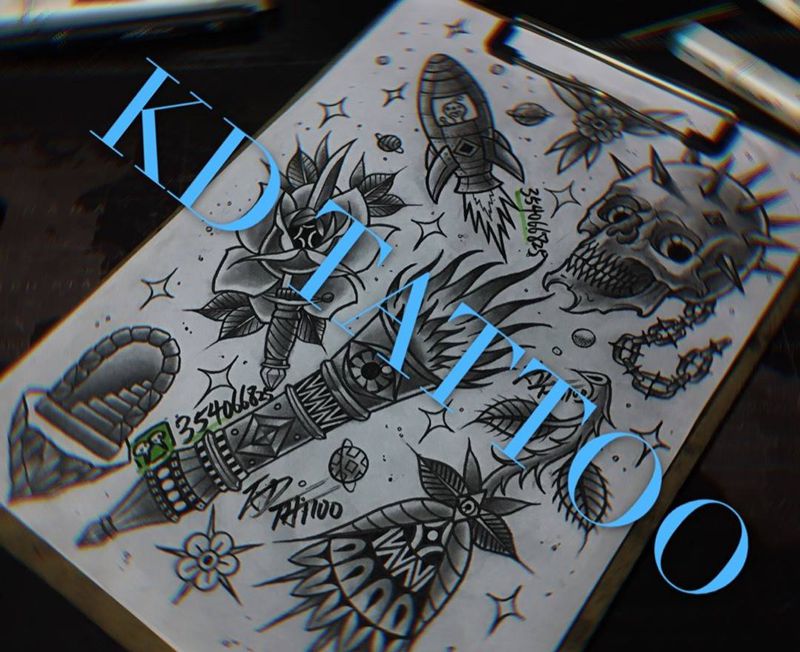 Old school纹身图片_Old School纹身图案