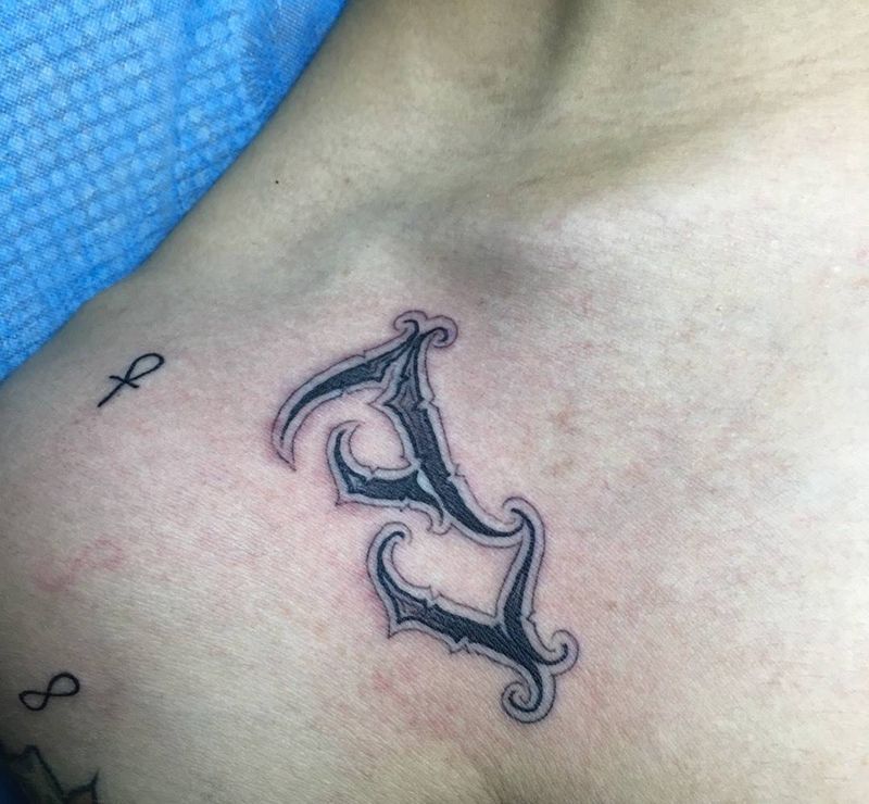 奇卡诺手写字体纹身图片_成品欧美字符奇卡诺花体字纹身图案