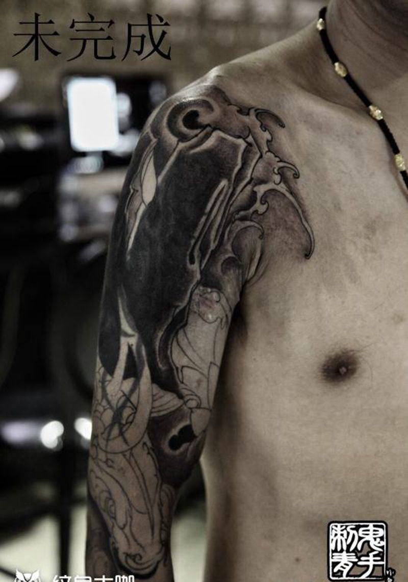 鬼手纹身9.4日作品纹身图片_鬼手昆明云南纹身图案