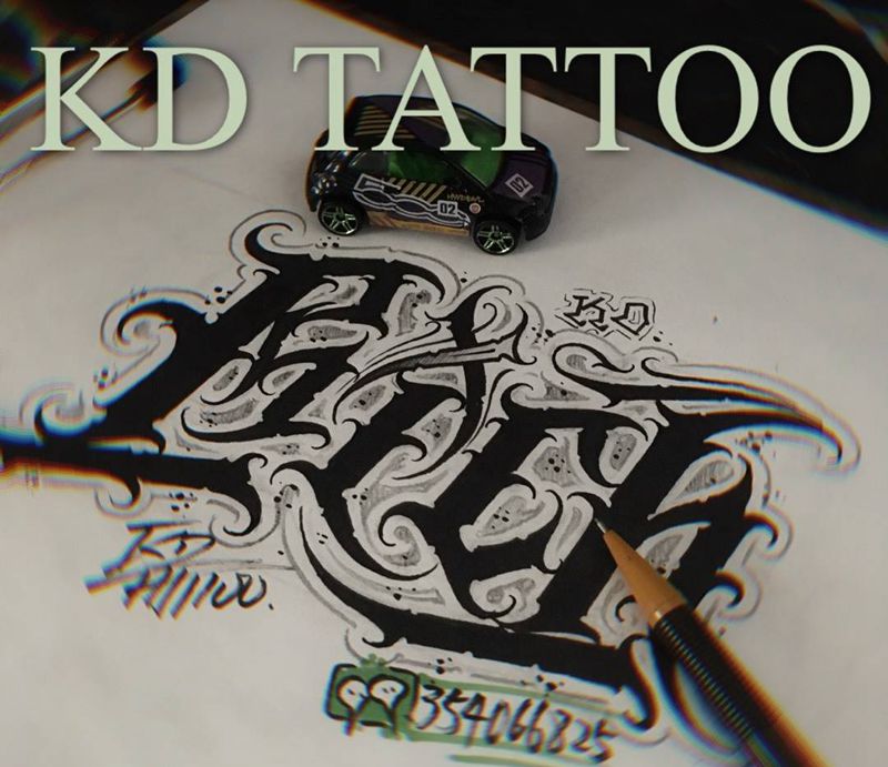 Rich纹身图片_花体字纹身图案