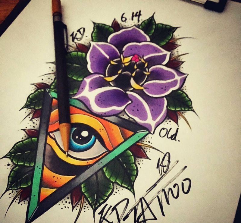 Old school纹身图片_手稿插画欧美纹身图案