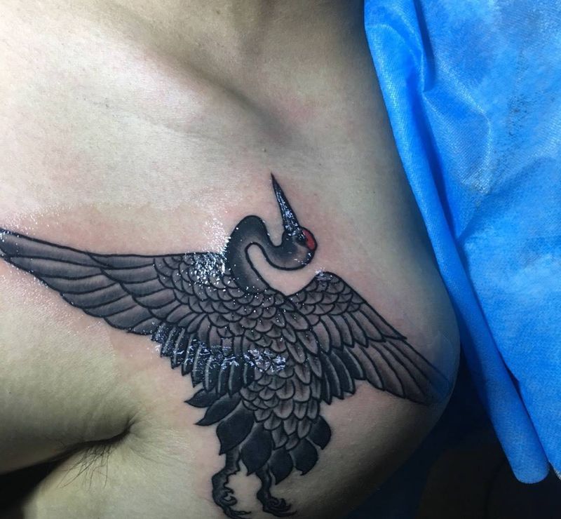 旧图修改纹身图片_成品肩部传统遮盖修改纹身图案