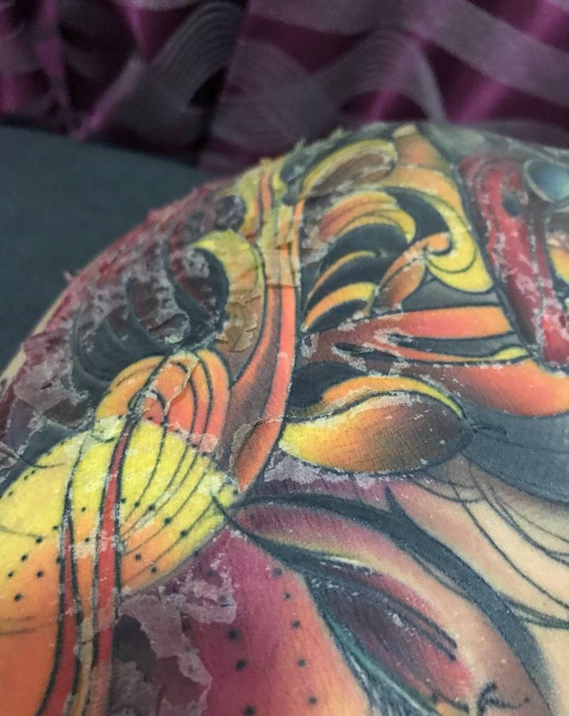 恢复中纹身图片