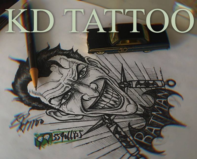 小丑纹身图片_Old School纹身图案