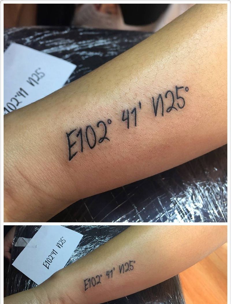 小字母纹身图片_成品手臂清新字符纹身图案