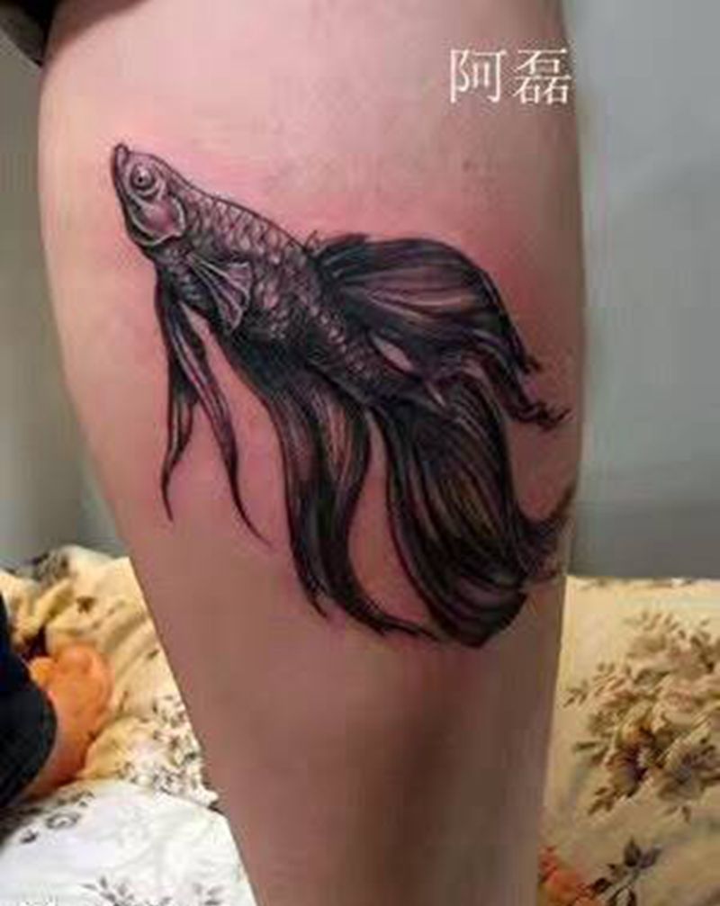 斗鱼纹身图片