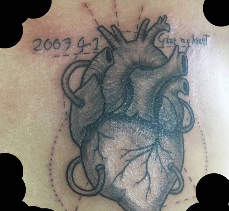 今天的图纹身图片_成品手稿欧美胸部纹身图案