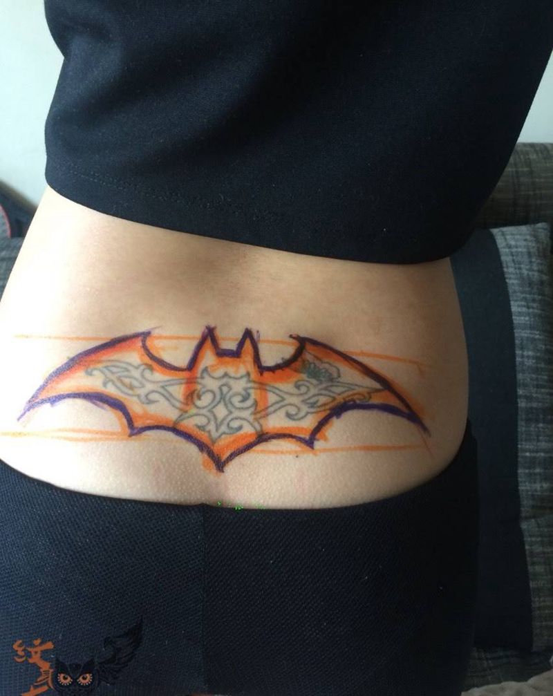 今天做的遮盖纹身图片_成品背部手臂肩部颈部欧美贴纸纹身图案