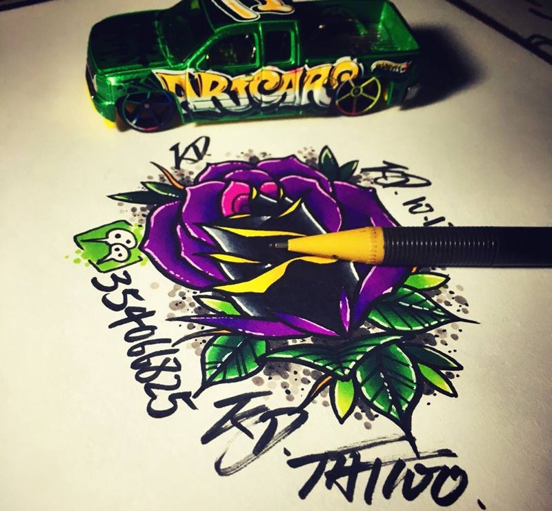 Old school纹身图片_手稿插画欧美纹身图案