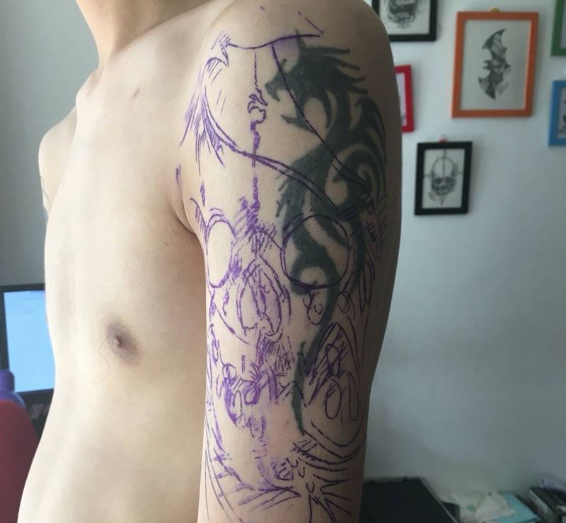 遮盖失败纹身纹身图片_成品欧美纹身图案