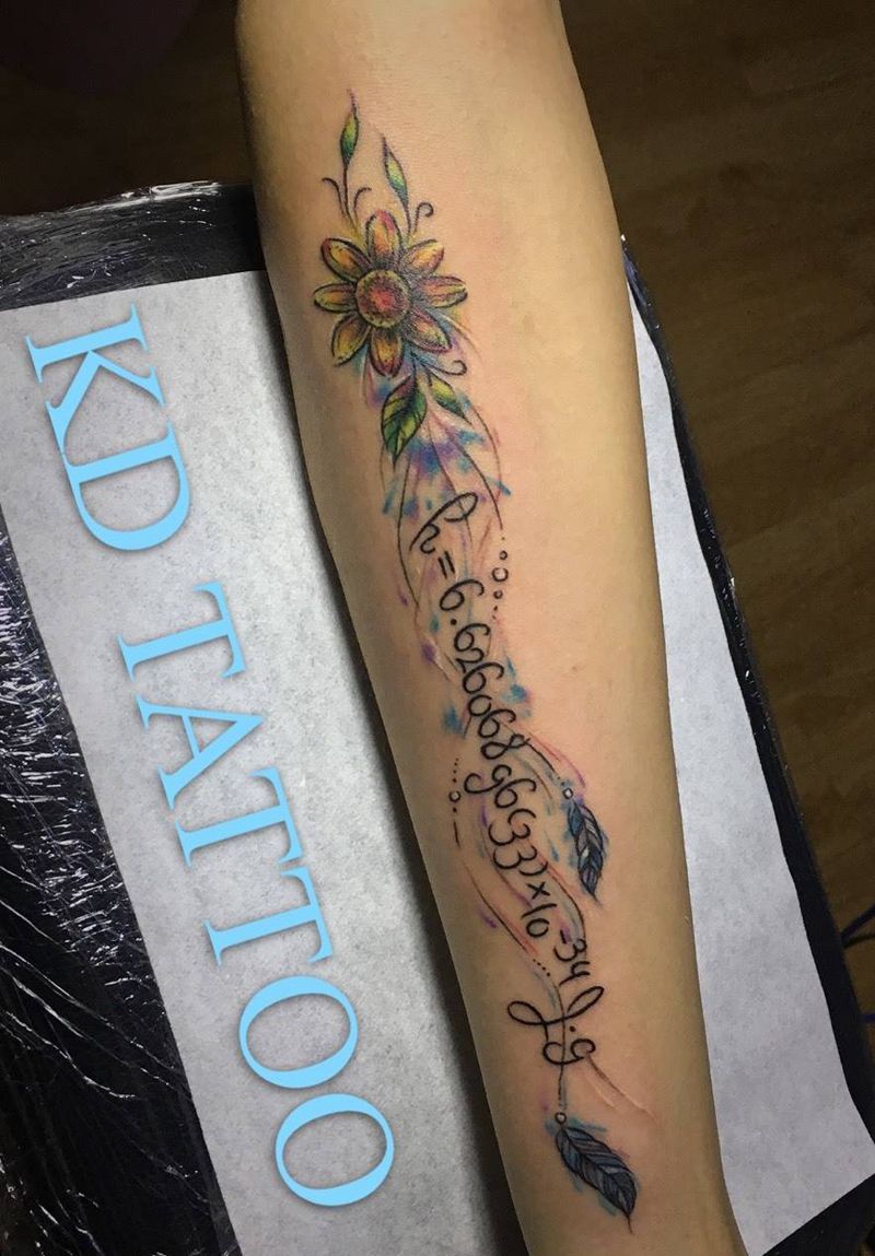 今天图纹身图片_手臂水彩纹身图案