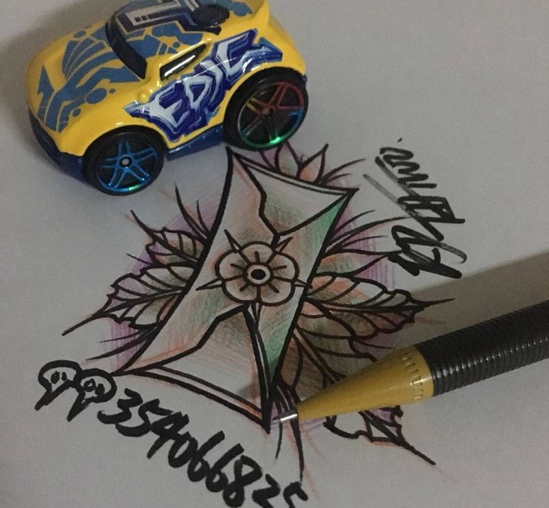 old school纹身图片_手稿插画欧美清新纹身图案