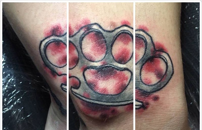 old school指虎纹身图片_成品欧美指虎纹身图案