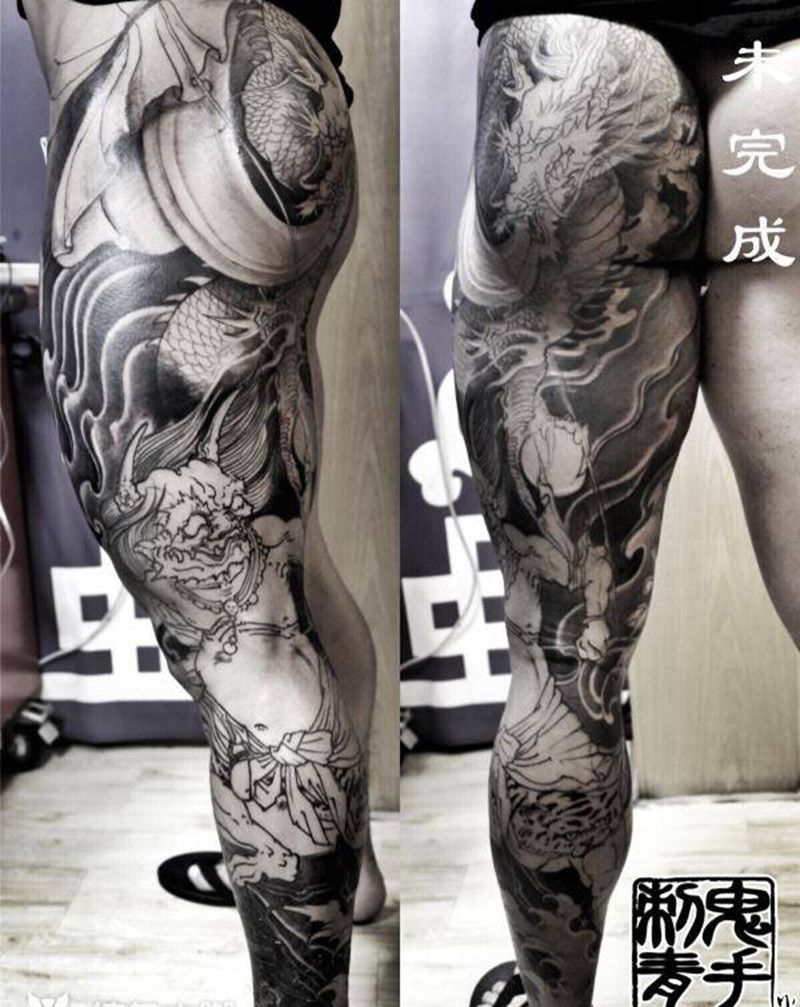 鬼手纹身纹身图片_云南昆明纹身图案