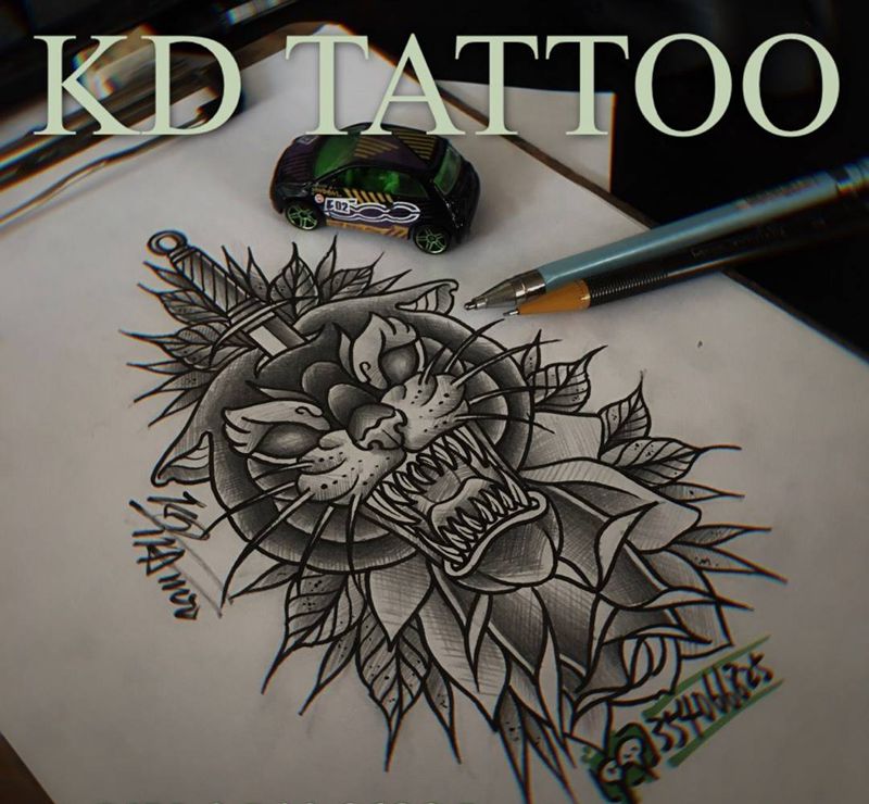 嗷纹身图片_Old School纹身图案