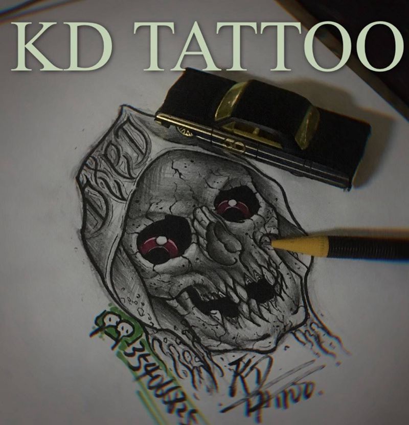 Kd纹身图片_Old School纹身图案