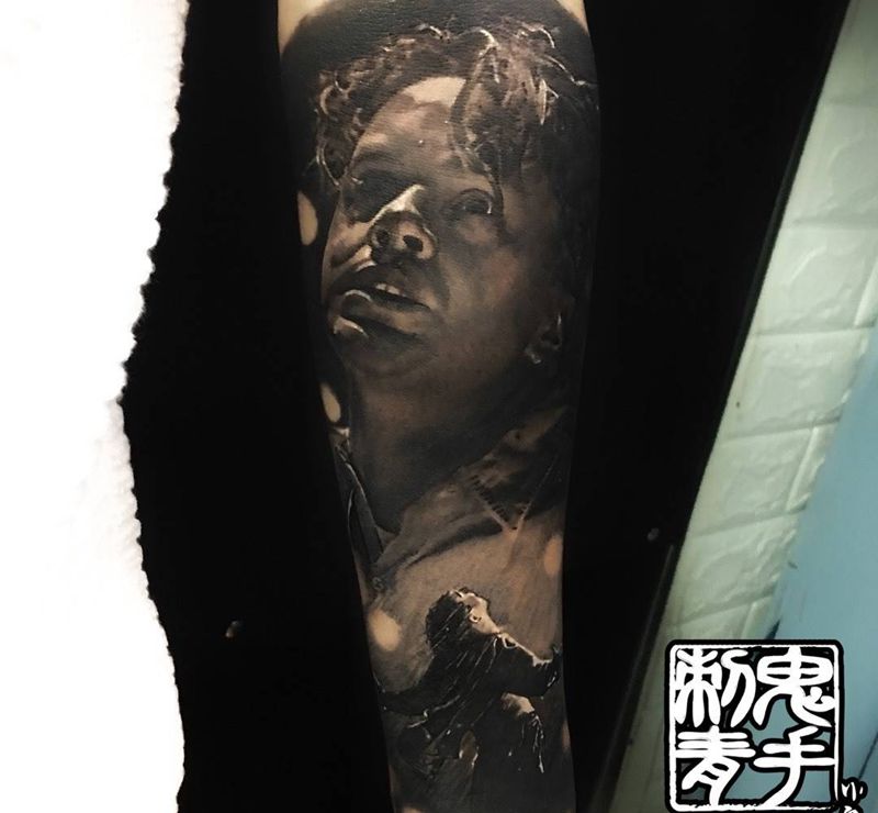鬼手纹身纹身图片_云南昆明纹身图案