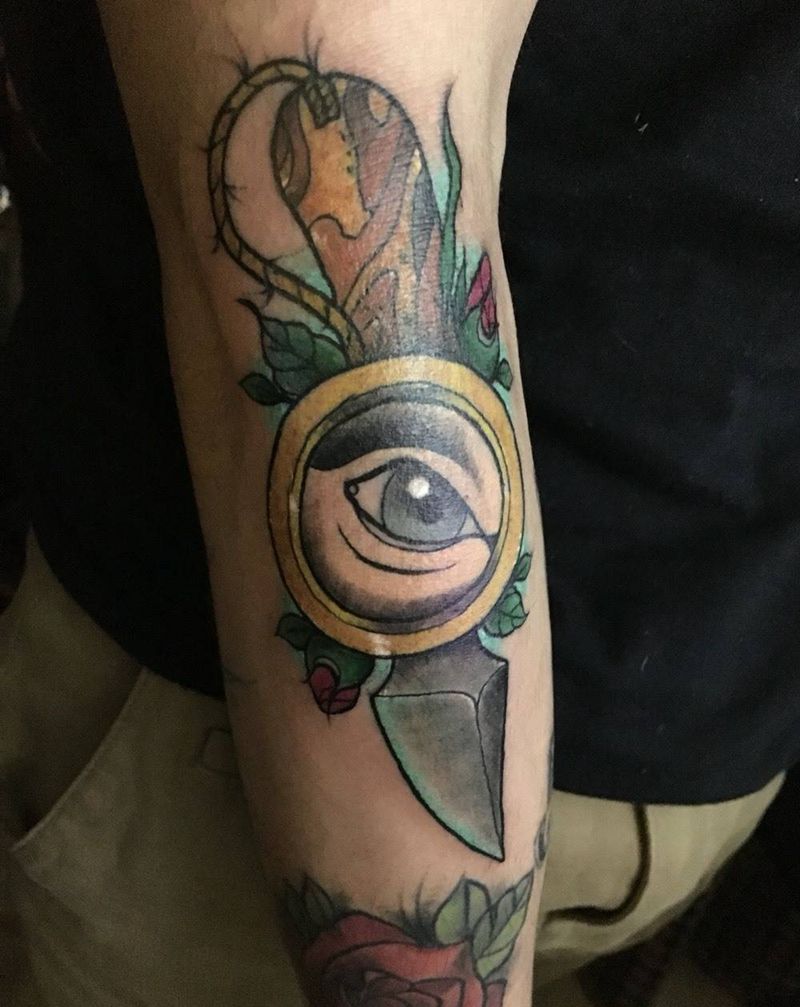 手稿定制纹身图片_成品手稿插画手臂欧美静物纹身图案