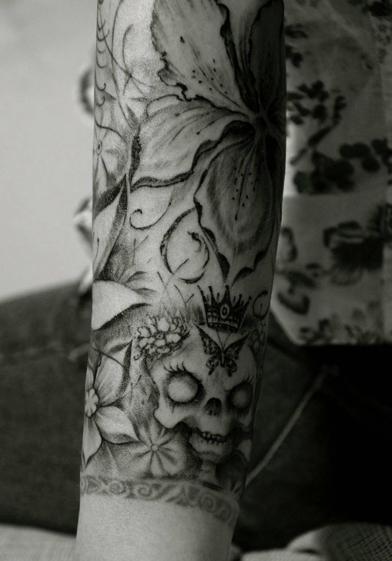 食人花纹身图片