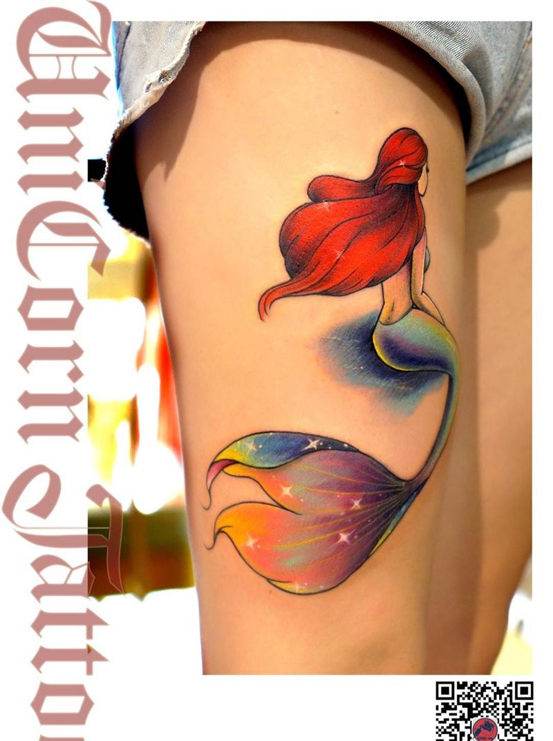 美人鱼纹身图片