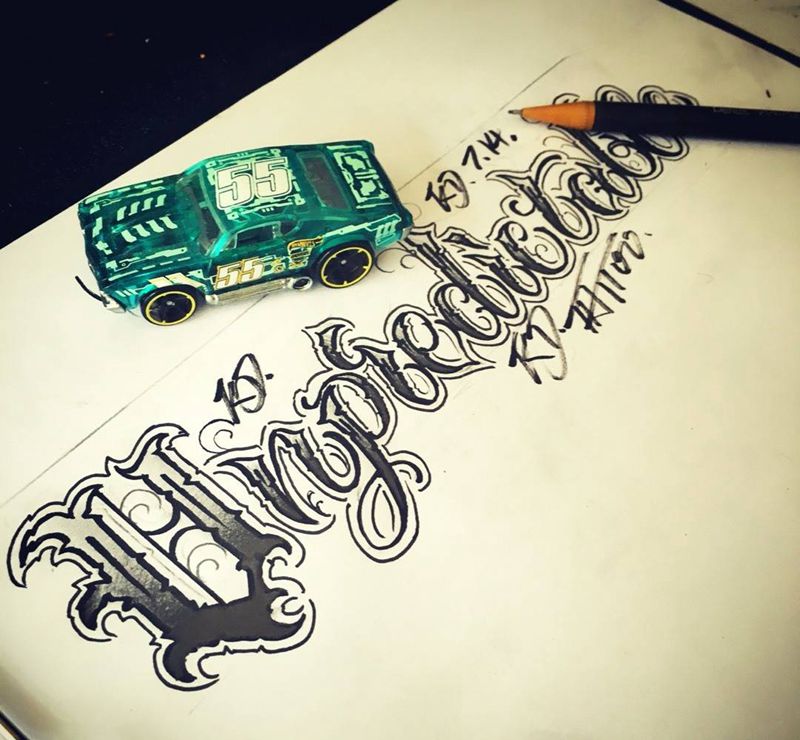 奇卡诺还有Old纹身图片_手稿插画欧美字符纹身图案