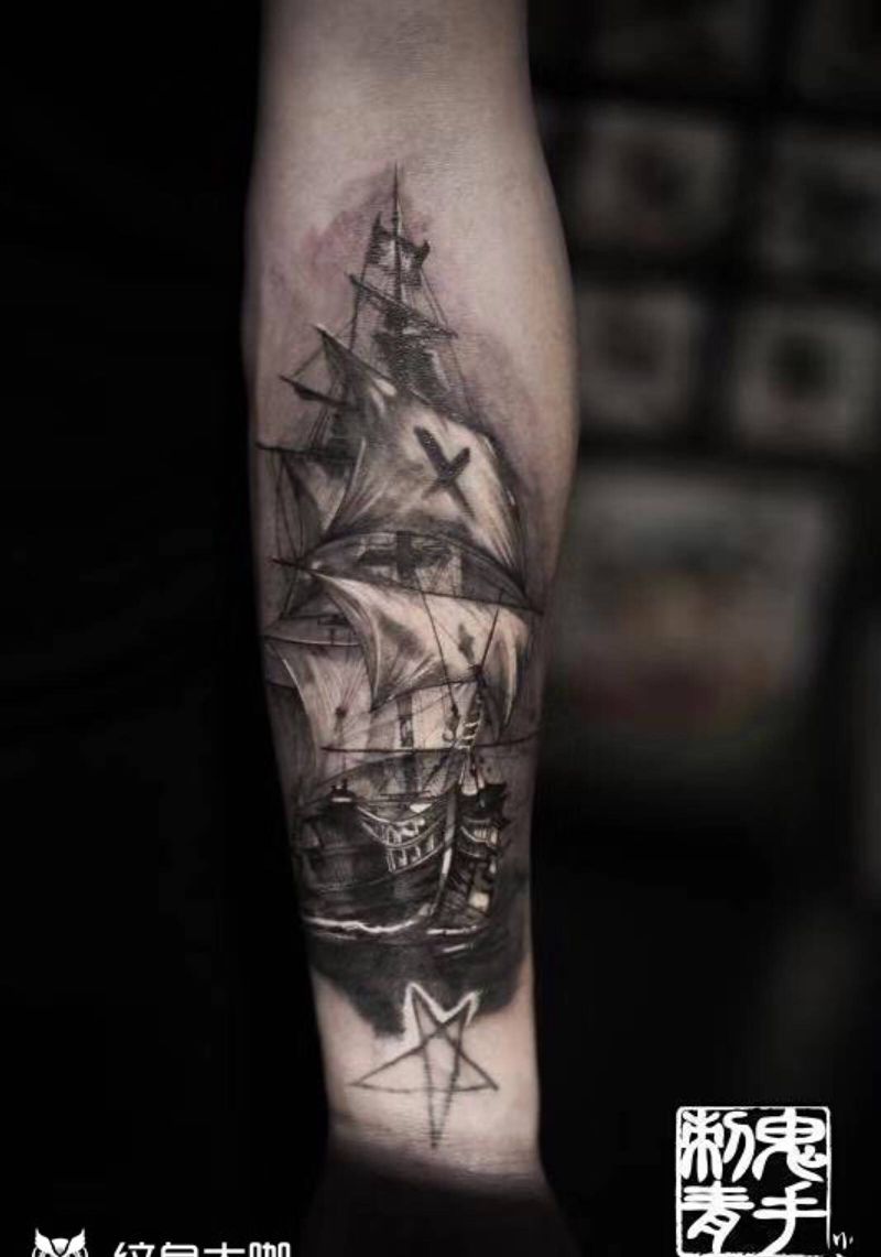 鬼手纹身12.16号作品纹身图片