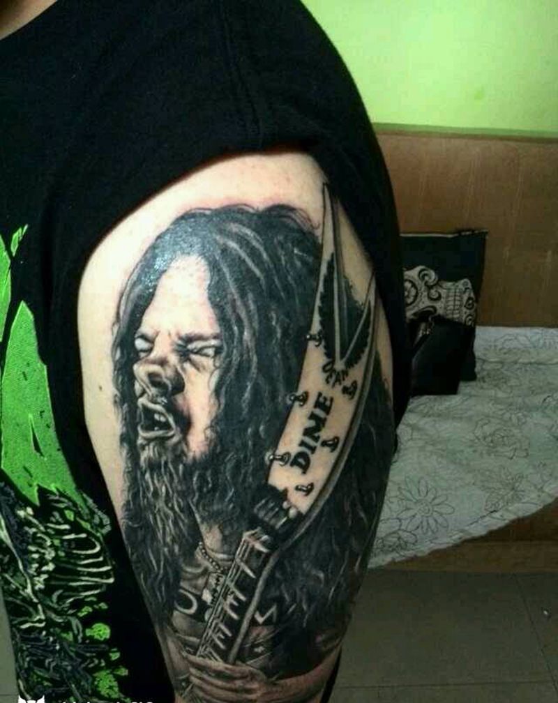 大metal  耶纹身图片