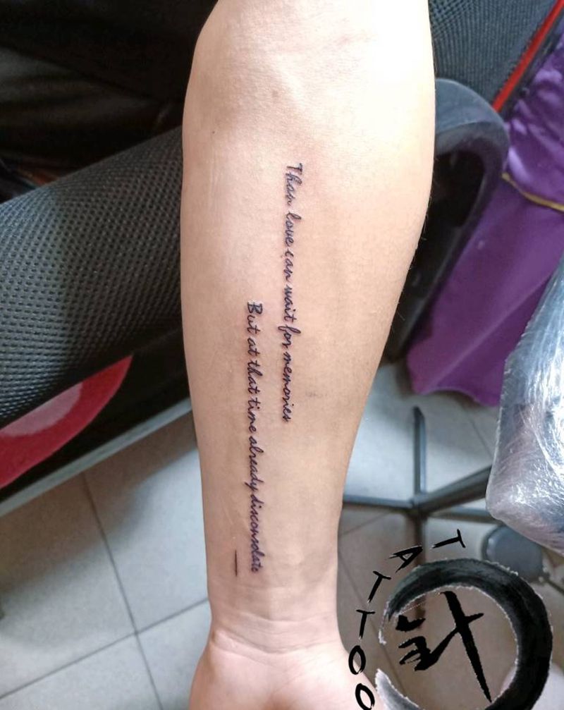 字母纹身图片_手臂字母纹身图案