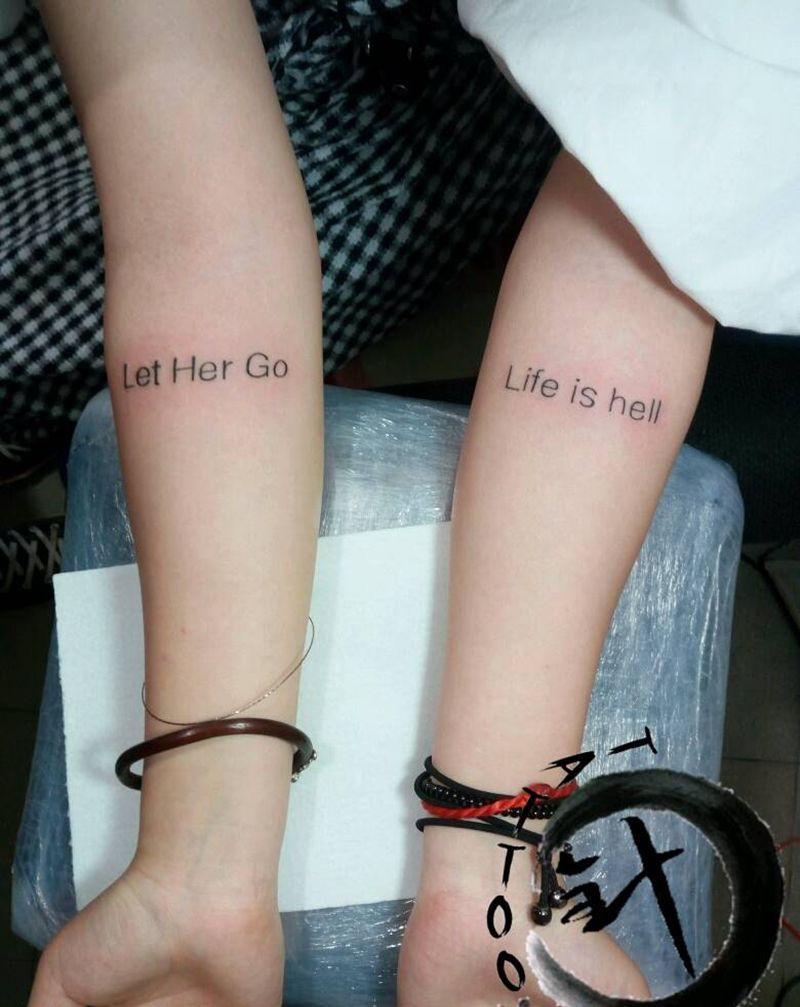 字母纹身图片_手臂清新字符小白刺青塔图~针成品纹身图案