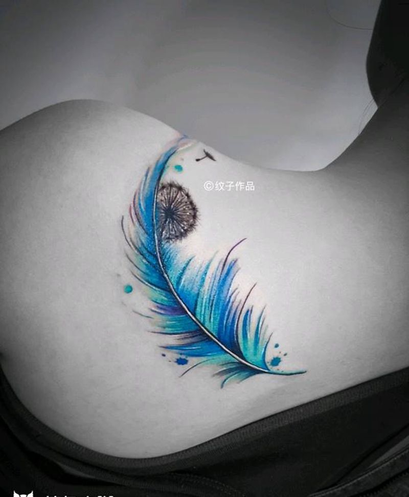 羽毛纹身图片