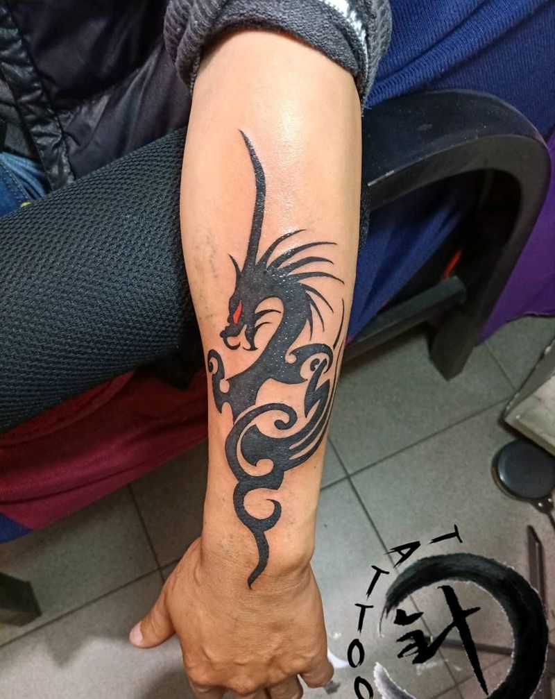龙图腾纹身图片